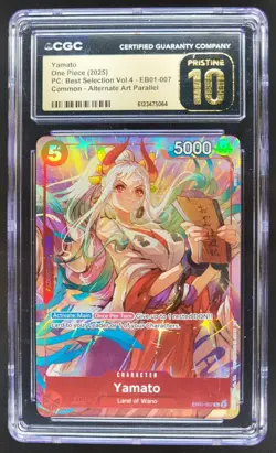 2025 ONE PIECE YAMATO ALT ART EB01-007 CGC 10 PRISTINE RC7 - Image 1