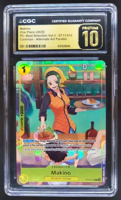 2025 ONE PIECE MAKINO ALTERNATE ART ST13-012 CGC 10 PRISTINE KN3 - Image 1