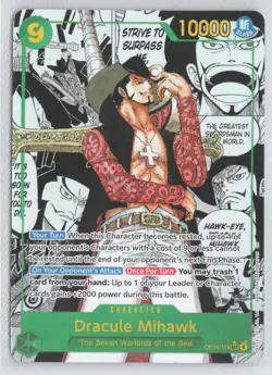 Dracule Mihawk (Manga) OP14-119 One Piece The Azure Sea's Seven Secret Rare NM - Image 1