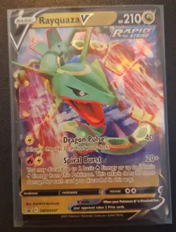 Rayquaza V SWSH147 SWSH: Sword & Shield Promo Cards Pokemon Card - Image 1