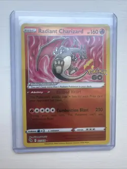 Pokemon TCG Radiant Charizard Pokemon Go Card 011/078 - Image 1