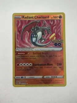 Radiant Charizard (011/078) Pokemon Go Pokemon Card - NM - Image 1