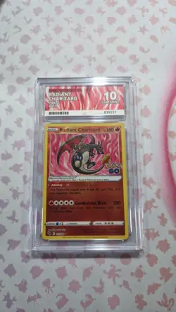 Pokemon TCG Radiant Charizard Holo Card Pokemon Go 011/078 Ace 10! 💎 - Image 1