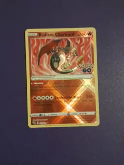 Pokemon TCG Radiant Charizard Holo Card Pokemon Go 011/078 - Image 1