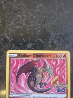 Pokemon TCG Radiant Charizard Holo Card Pokemon Go 011/078 - Image 3