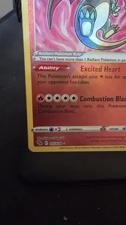 Pokemon TCG Radiant Charizard Pokemon Go Card 011/078 - Image 5