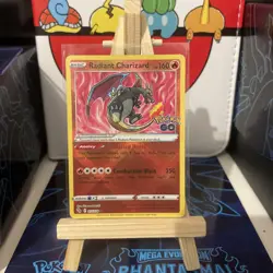 Pokemon TCG Radiant Charizard Holo Card Pokemon Go, 011/078 Near Mint - Image 1