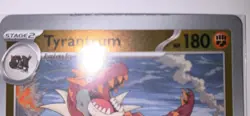 Rare error Pokemon card Tyrantrum Holo 045/088 miscut misprint mistake see pics - Image 1