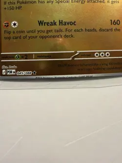 Rare error Pokemon card Tyrantrum Holo 045/088 miscut misprint mistake see pics - Image 3