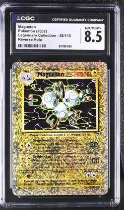 CGC 8.5 Magneton 28/110 Legendary (collection) Reverse Holo Pokemon Card - Image 1