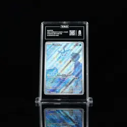 Pokemon TCG Paradox Rift Mantyke Illustration Rare Card 189/182 Graded TAG 8 - Image 1