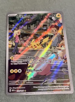 Pokemon Pikachu TCG Card 173/165 SV Scarlet & Violet 151 - Image 1