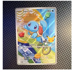 Pokemon Squirtle 039 Stamped Foil Card MEP Set 80 HP 10 Attack English - Image 1