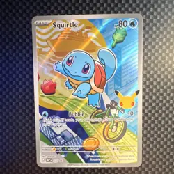 Pokemon Squirtle 039 Stamped Foil Card MEP Set 80 HP 10 Attack English - Image 3