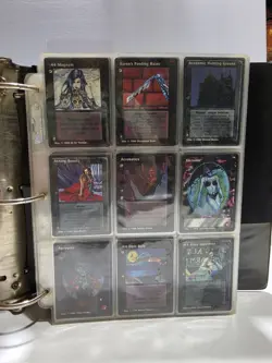 Over 800 Jyhad Vampire The Eternal Struggle Cards In Binders - Image 1