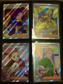 Collection Pokemon Binder Lot 160 Cards Full Arts IR UR Promos Stamps + More - Image 4