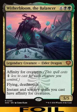 Witherbloom, the Balancer ** FOIL ** #245 - Secrets of Strixhaven - NM MTG - Image 1