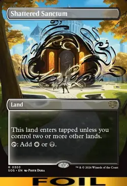 Shattered Sanctum ** FOIL BORDERLESS ** #303 - Secrets of Strixhaven - NM MTG - Image 1