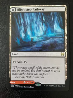 Magic The Gathering Kaldheim - BLIGHTSTEP PATHWAY SEARSTEP PATHWAY - RARE - Image 1