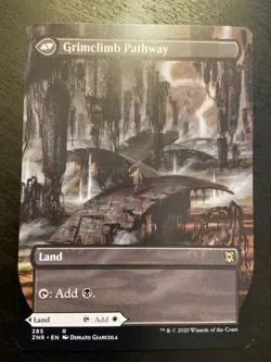 Magic The Gathering - BRIGHTCLIMB PATHWAY BORDERLESS - Zendikar Rising NM RARE - Image 2