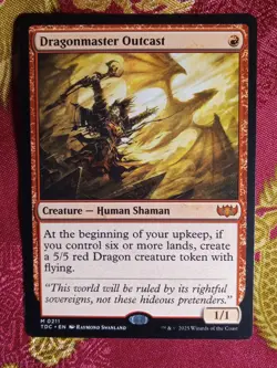 Dragonmaster Outcast Tarkir Dragonstorm COMMANDER Magic The Gathering MTG mythic - Image 1
