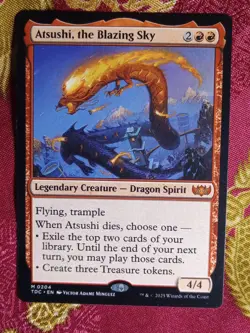Atsushi, the Blazing Sky Tarkir Dragonstorm COMMANDER Magic The Gathering MTG - Image 1