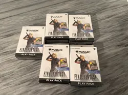 Lot Of (5) MTG Magic The Gathering Final Fantasy Play Pack Box 3 Boosters Each - Image 1