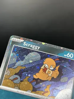 Scraggy 186 (Swirl) - Pokemon Scarlet & Violet Black Star Promo Card - NM - Image 2