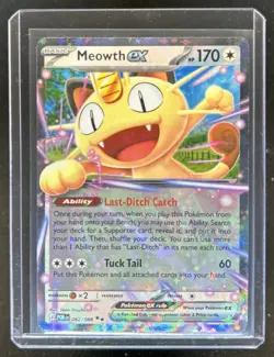 2026 Pokemon Perfect Order Meowth ex Double Rare #062/088 - Image 1
