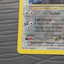 Steelix 15/111 Neo Genesis Holo Rare WotC Pokemon Card MP - Image 3
