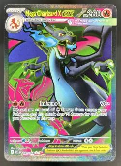 2025 Pokemon Phantasmal Flames Mega Charizard X ex Ultra Rare #109/094 - Image 1