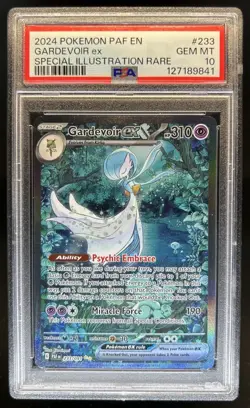 2024 Pokemon Paldean Fates Gardevoir ex #233/091 PSA 10 GEM MINT - Image 1