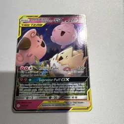 Pokemon TCG Togepi & Cleffa & Igglybuff GX TAG TEAM Ultra Rare Holo SM Cosmic E… - Image 1