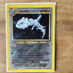 Pokemon Steelix Holo Rare 15/111 Neo Genesis Unlimited Edition 2000 Card - Image 1