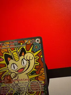 Meowth ex 121/088 Me03: Perfect Order Holo Pokemon TCG MINT! - Image 4