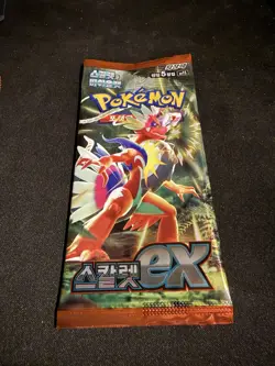 2023 Korean Pokemon Scarlet ex sv1S Sealed Booster Pack X 1 - Image 1