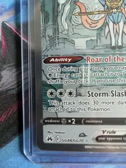 Pokemon Cards Zacian V GG48/GG70 Crown Zenith Galarian Gallery Holo Rare V NM - Image 3