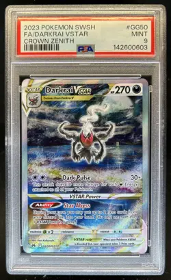 2023 Pokemon SWSH Crown Zenith Darkrai VST Galarian Gallery #GG50/GG70 PSA 9 - Image 1