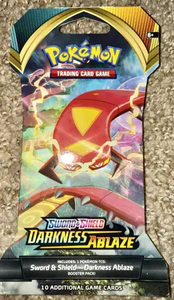 Pokemon Sword & Shield Darkness Ablaze Booster Pack - SWSH038 - Image 1