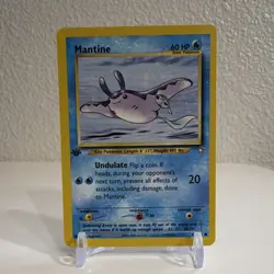 Pokemon Mantine 64/111 Neo Genesis 1st Edition 60 HP Common Undulate Attack - Image 1