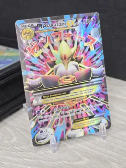Pokemon Mega M Alakazam EX Full Art Ultra Rare Holo Card 118/124 Fates Collide - Image 1