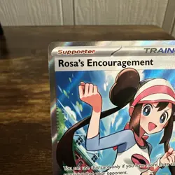 Rosa’s Encouragement 114/088 Full Art Trainer Pokemon TCG Perfect Order NM + Ex. - Image 2