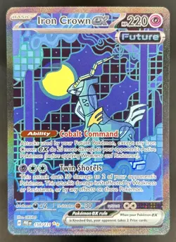 2025 Pokemon Prismatic Evolutions Iron Crown ex #158/131 - Image 1