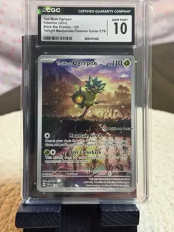 Teal Mask Ogerpon 123 (Pokemon Center Exclusive) - CGC 10 - Image 1