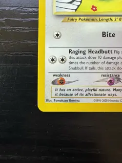 Snubbull 55/64 Neo Revelation Rare Vintage Pokemon Card Snubull - Image 4