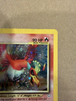 2000 Pokemon TCG Ho-Oh Neo Revelation Holo 7/64 - Image 5