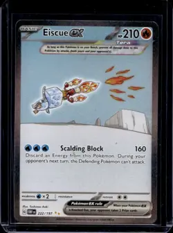 2023 Pokemon SV Obsidian Flames Eiscue ex Special Illustration Rare #222/197 - Image 1