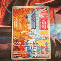 Pokemon Deerling Illustration Rare Holo SV05 Temporal Forces Basic 165/162 - Image 1