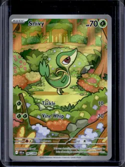 2025 Pokemon Black Bolt Snivy Illustration Rare #087/086 - Image 1