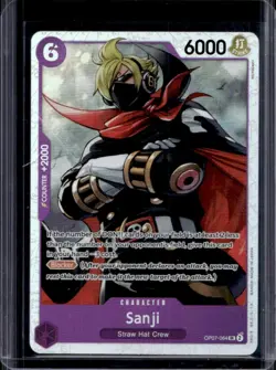 2024 One Piece 500 Years in the Future Sanji Super Rare #OP07-064 - Image 1